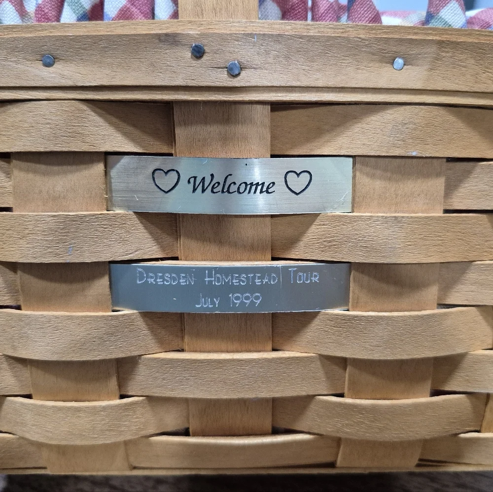 EUC Vintage Longaberger Basket From 1999 Dresden Homestead Tour